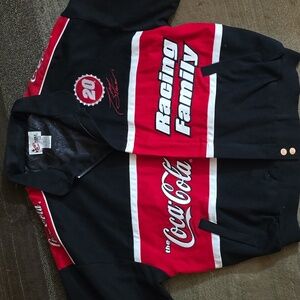 Coca-Cola Racing Family Tony Stewart Black Jacket with Red and White